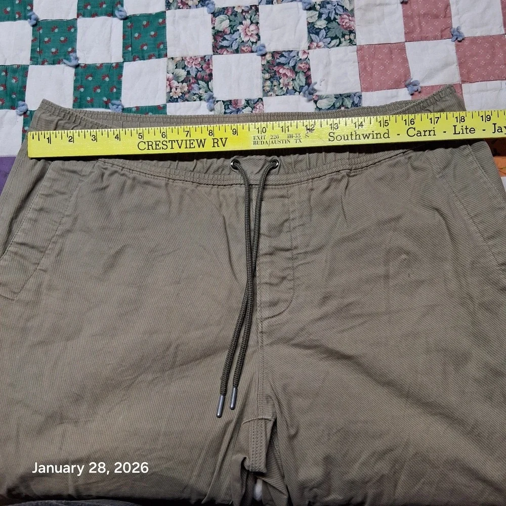 Banana Republic Aiden Fit Dress Jogger Chino Pants‎ Size 36x32 Tan Khaki